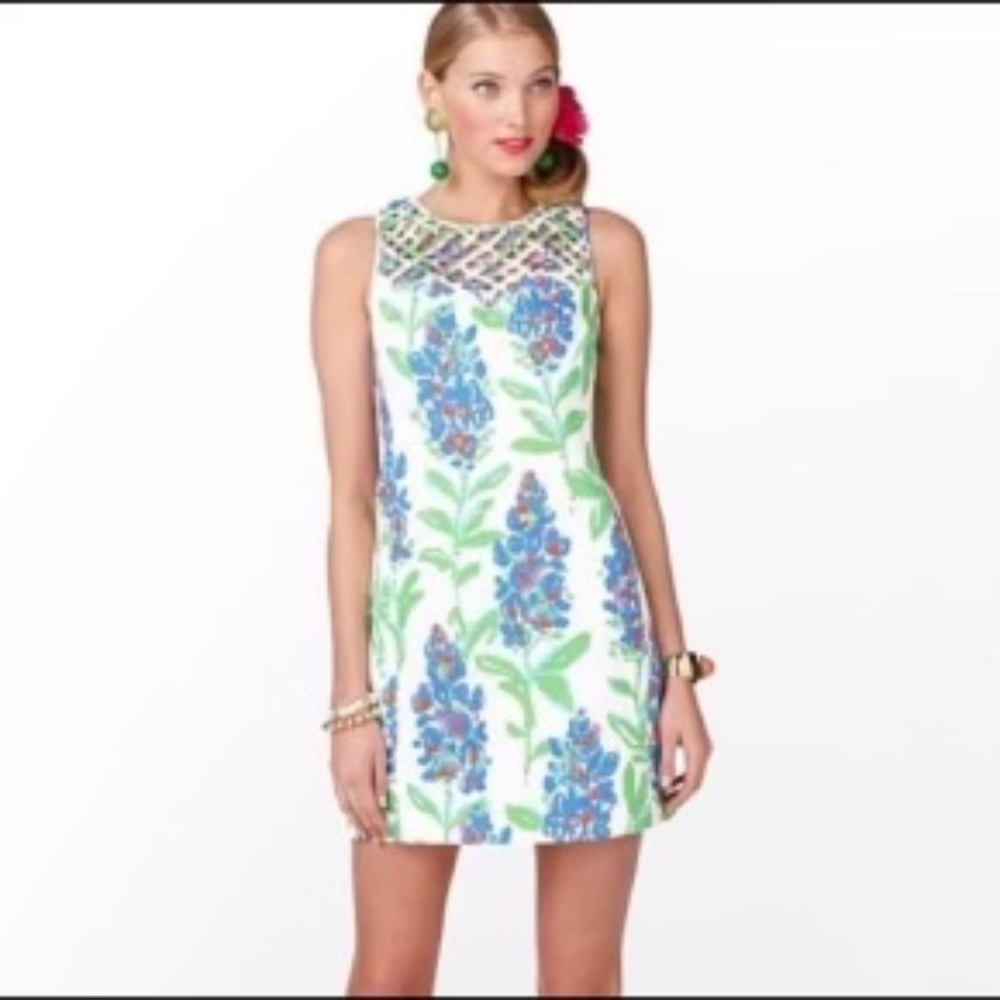 Lilly Pulitzer Ricci Lattice Mini Floral Dress